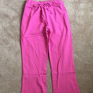 Pink scrub pants